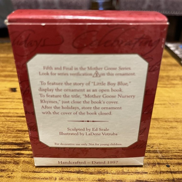 Hallmark Keepsake Ornament 1997 Little Boy Blue Mother Goose Storybook - Picture 7 of 9